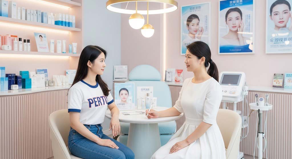 2 women in skincare clinic